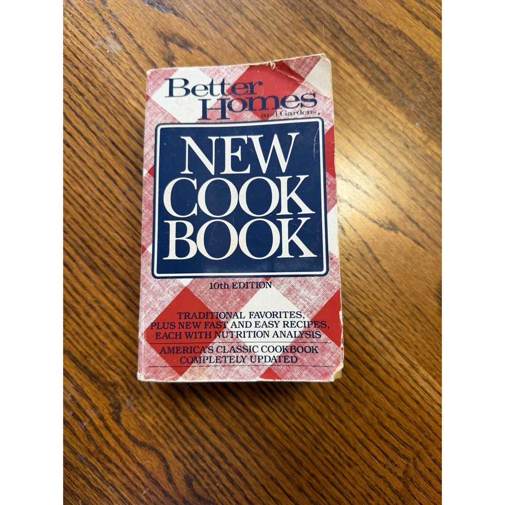 Better Homes and Gardens New Cook Book 10th Edition Paperback 1993 Red Plaid